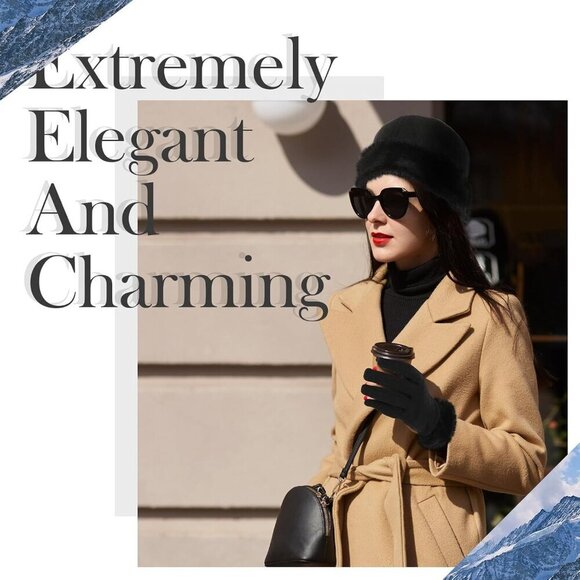 Winter Warm Women Hat Gloves Scarf Set Faux Fur Earmuffs Socks Outdoor main image 6